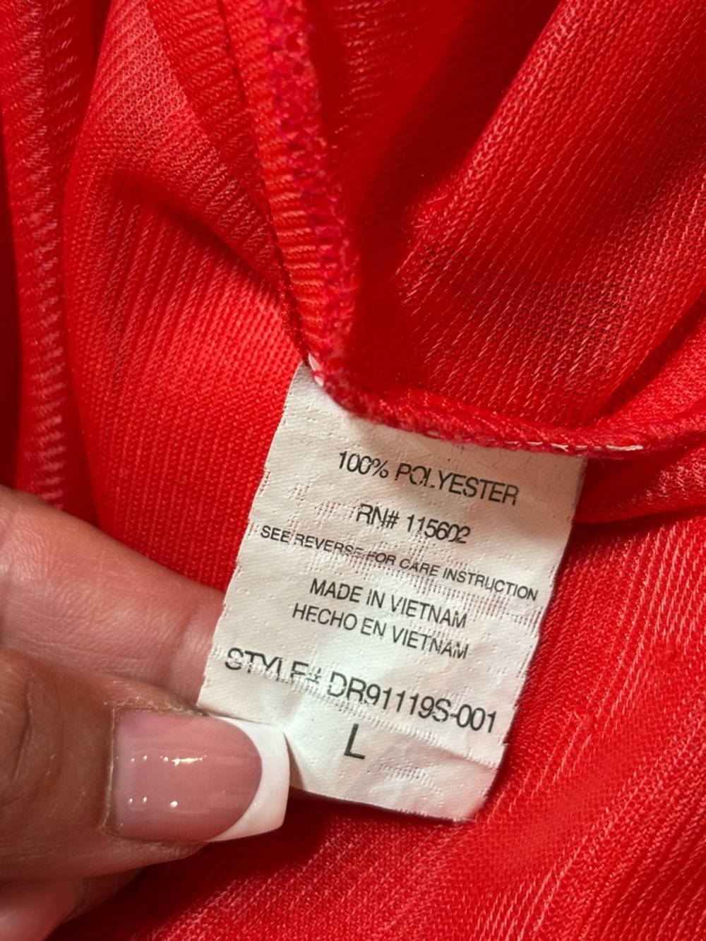 Lush Red Ruffle-Front Spaghetti Strap Mini Dress - Picture 4 of 5